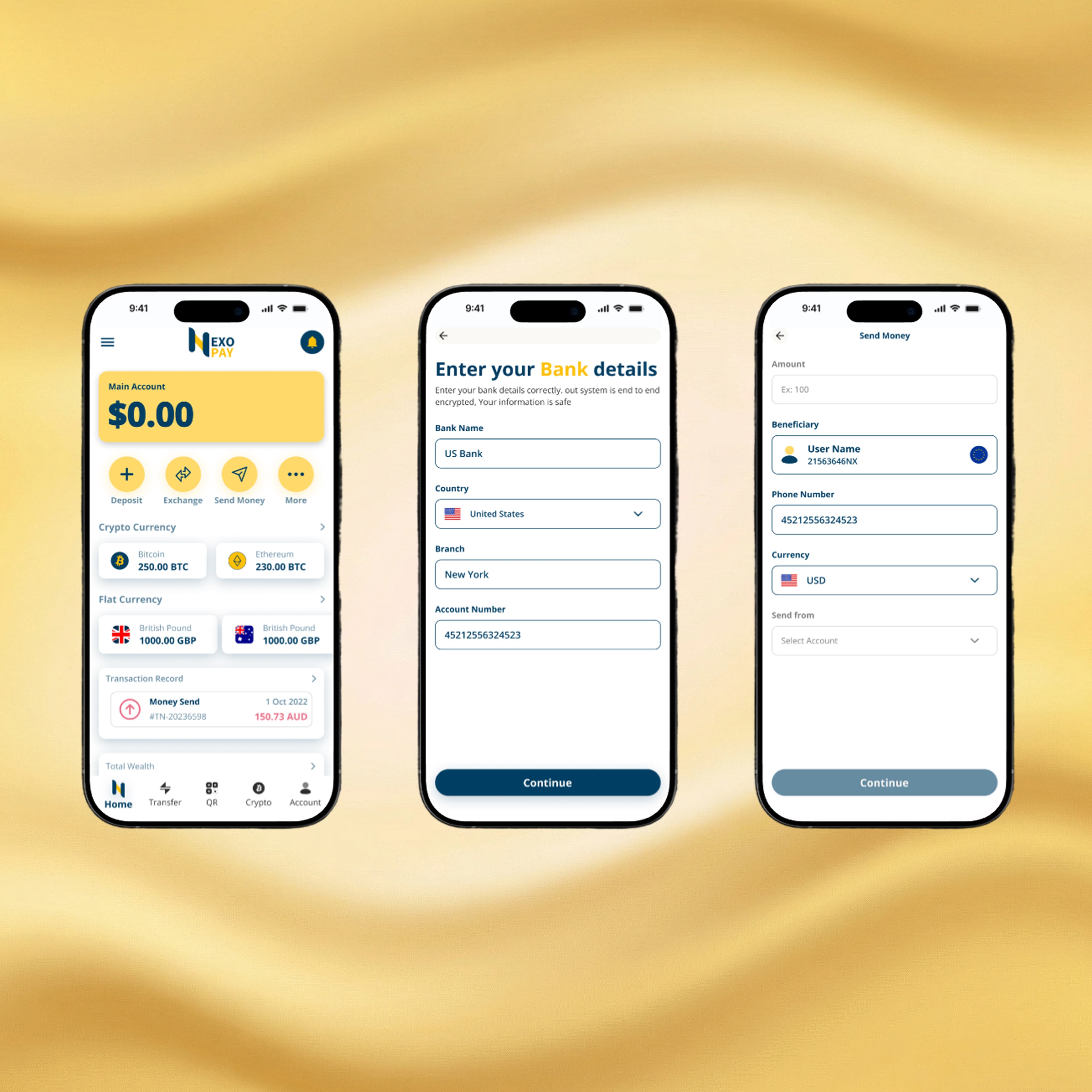 NexoPay - FinTech Wallet & Crypto App