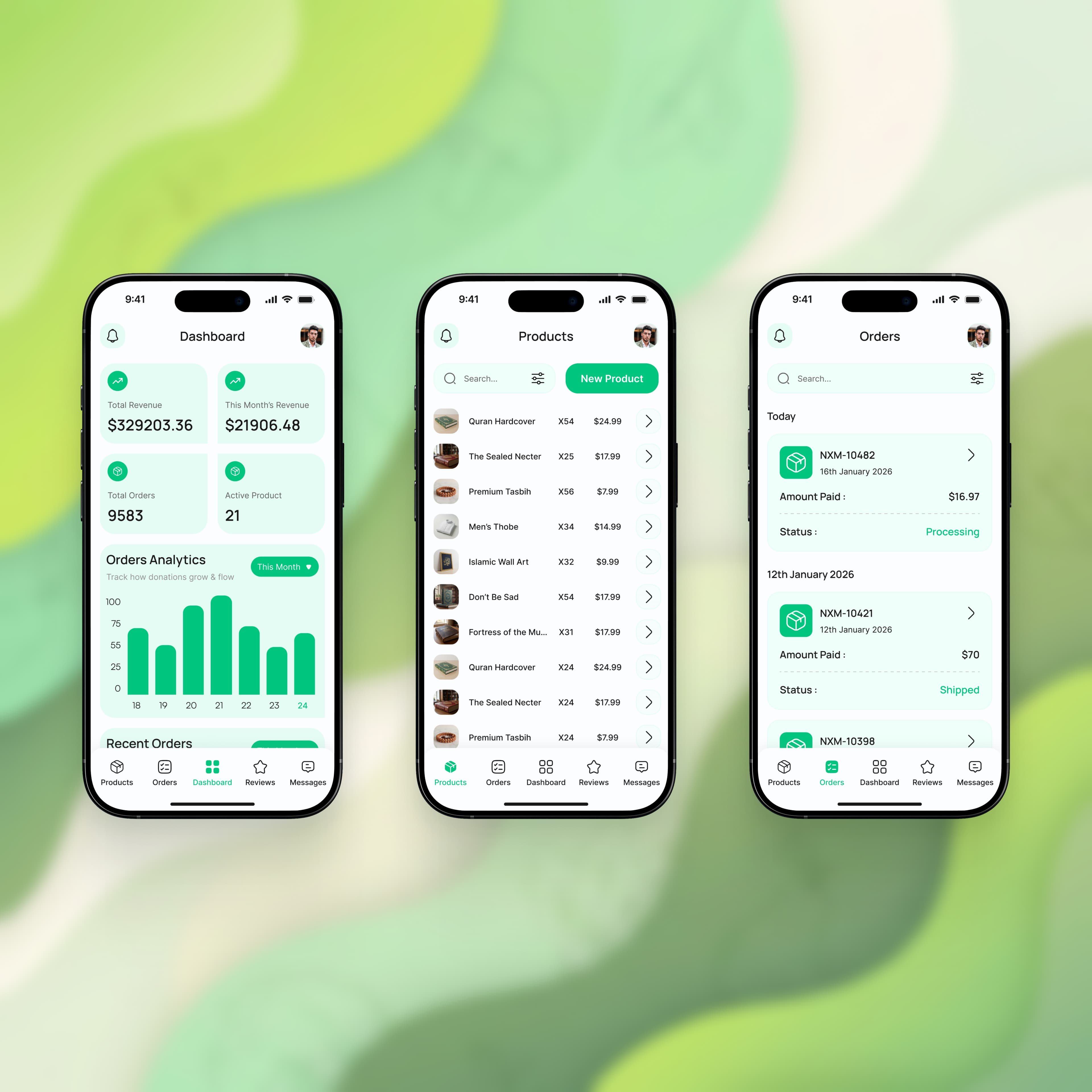 Product and order management